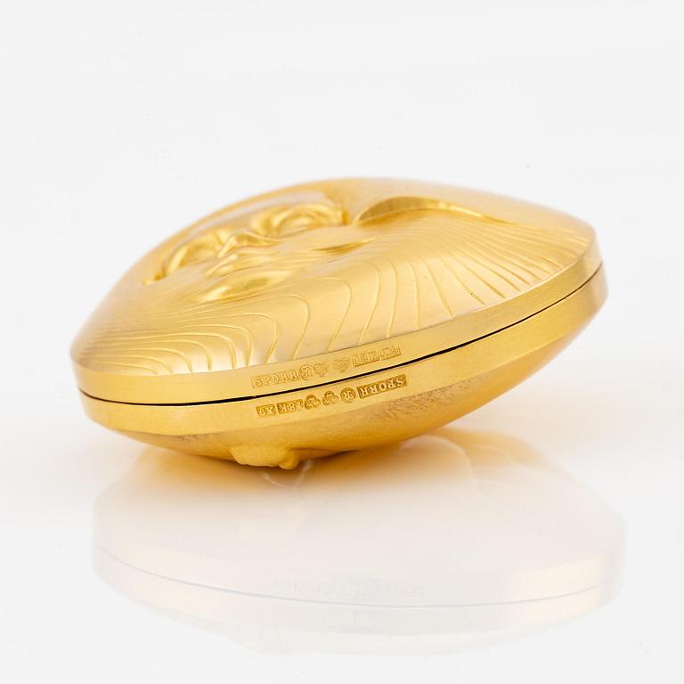 Kauko Räsänen, commemorative medal, 18K gold, Sporrong, 1972, numbered 062/300, total weight 447 g.