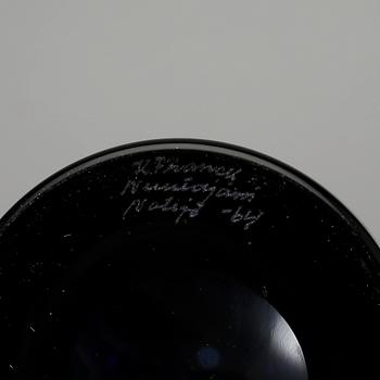POKAL, glas, Kaj Franck, signerad och daterad -64. Nuutajärvi, Notsjö, Finland.