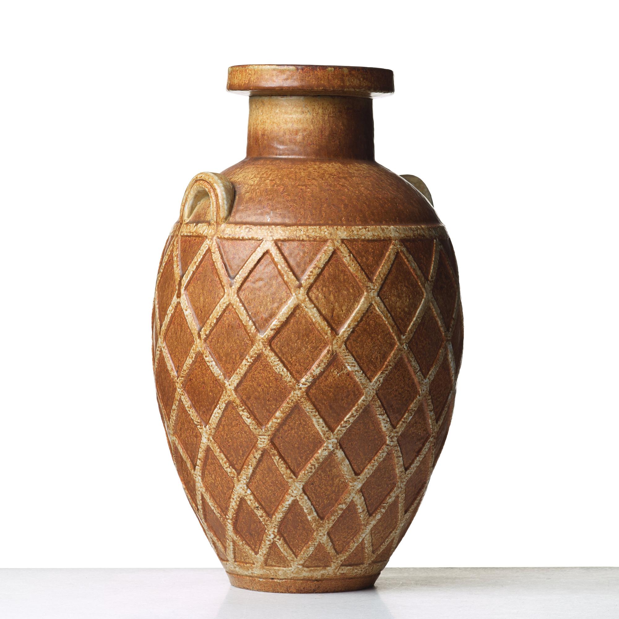 Gunnar Nylund, a stoneware floor vase, Rörstrand, Sweden 1950's.