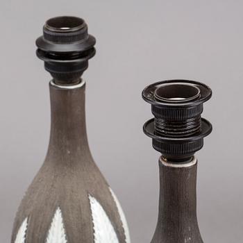 ANNA-LISA THOMSSON, Bordslampor, ett par snarlika, Upsala Ekeby,.