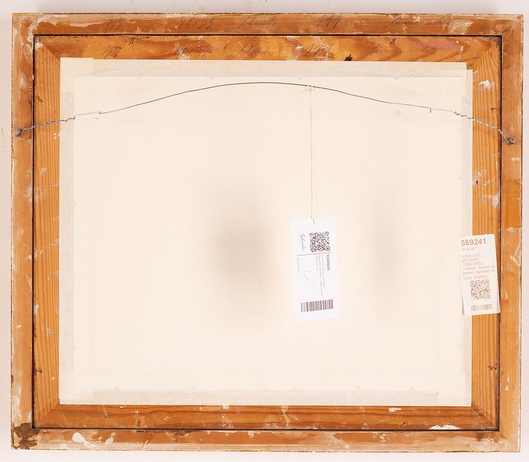 Sven X:et Erixson, gouache on paper, signed and dated -48.