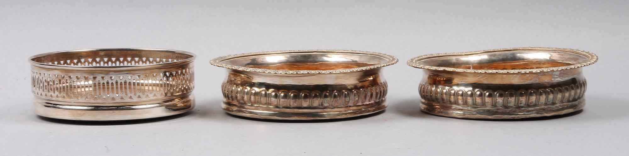 COASTERS, 3 st, nysilver.