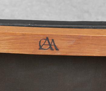 CARL-AXEL ACKING, taburett, sannolikt G. Åhmans Möbelfabrik, Åhus, 1950-60-tal.