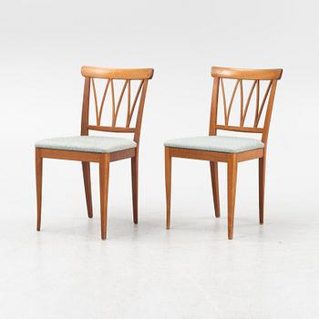 Carl Malmsten, six 'Pyramid' chairs, second half of the 20th century.