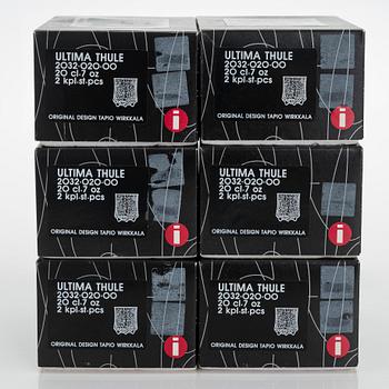 Tapio Wirkkala, an 'Ultima Thule' 14-piece glassware set for Iittala. Designed in 1968.