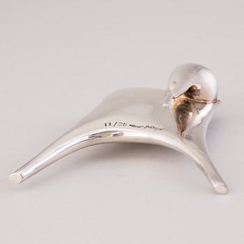POUL HAVGAARD, SKULPTUR, silver. Lapponia 1982.