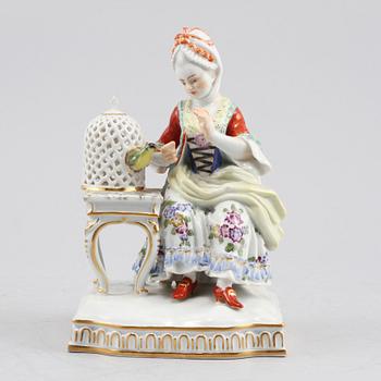 FIGURIN, porslin, Meissen, 1900-talets andra hälft.