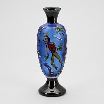 VAS, glas, Ulrica Hydman Vallien, Kosta Boda Unique, sign.