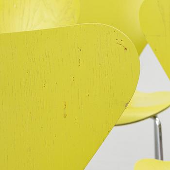 Arne Jacobsen, 8 chairs, “The Series 7”, Fritz Hansen, 2002.