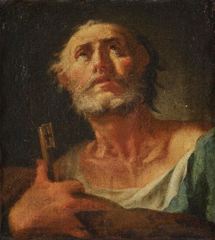 Giovanni Battista Pittoni, circle of, Peter with the keys to the kingdom of heaven.