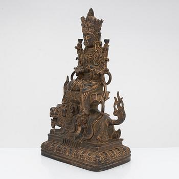 Buddha, brons, Kina, Mingstil, 1900-talets andra hälft.