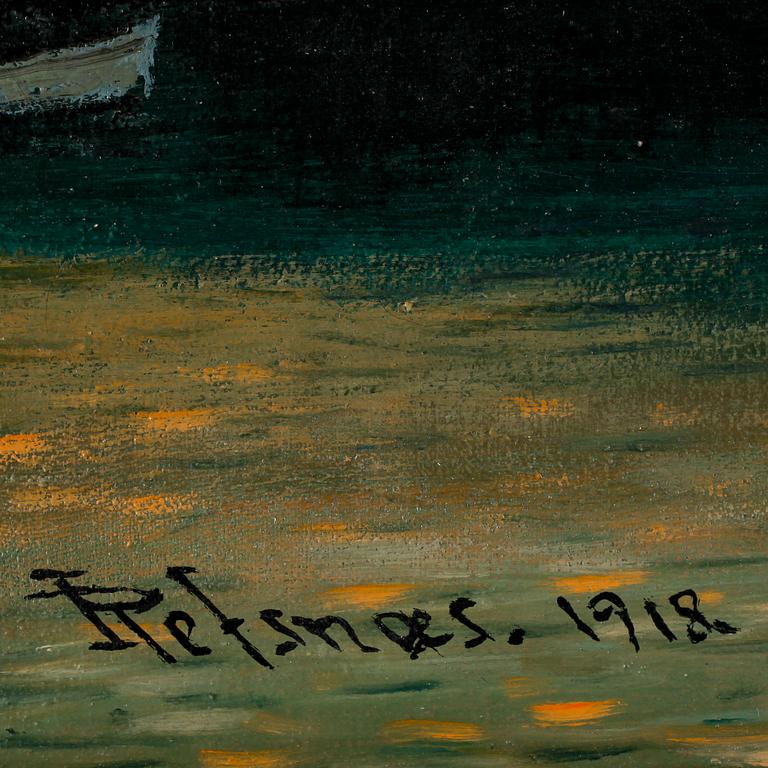 ISAK REFSNAES, olja på duk, sign o dat 1918.