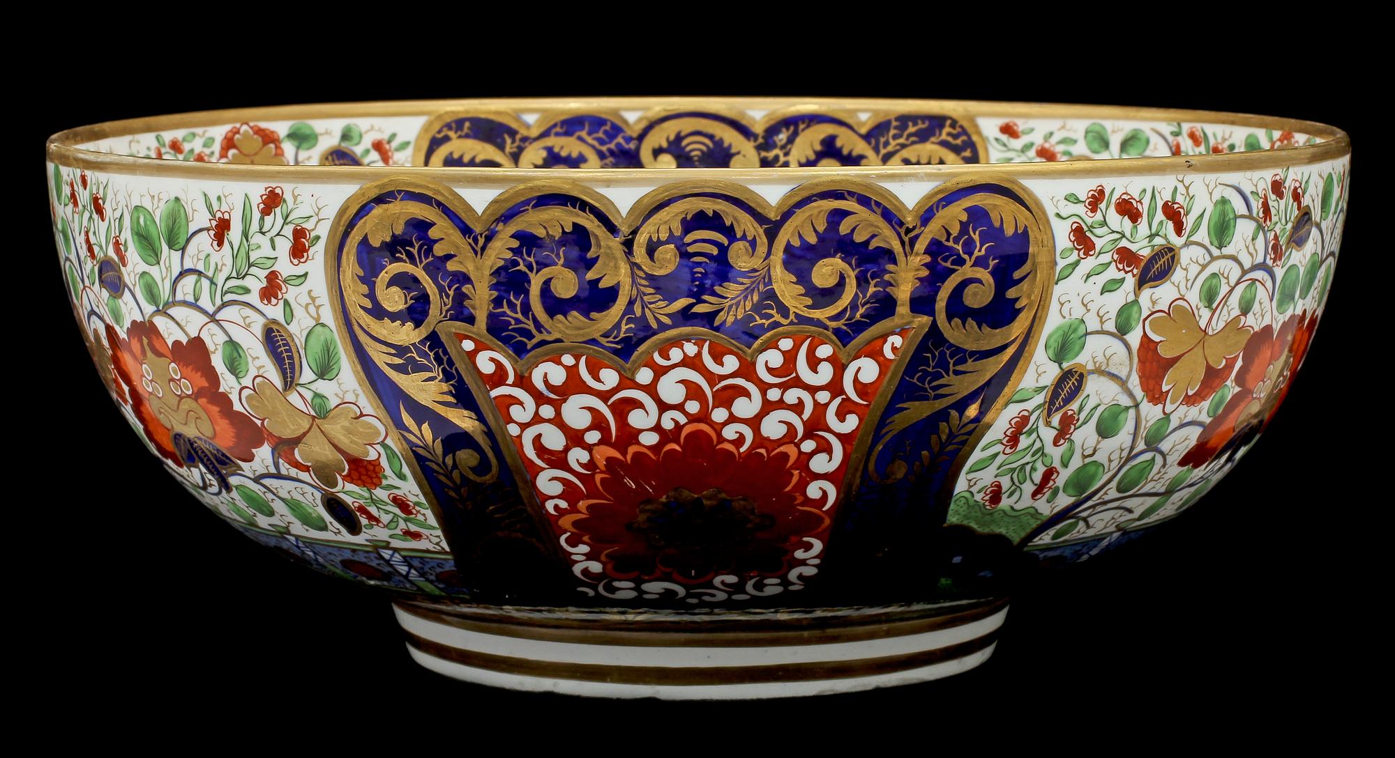 BÅLSKÅL, porslin, sannolikt Tyskland, 1800/1900-tal.