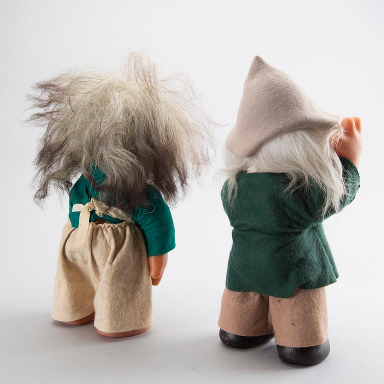 THOMAS DAM, a pair of trolls 1977 Denmrk.