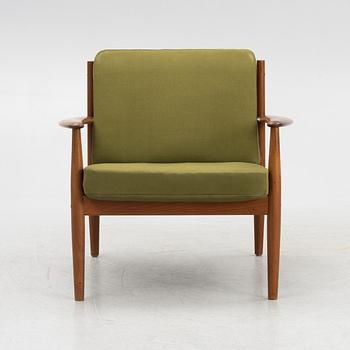 Grete Jalk, a teak easy chair model 118, by France & Son, Denmark, 1950s/60s.