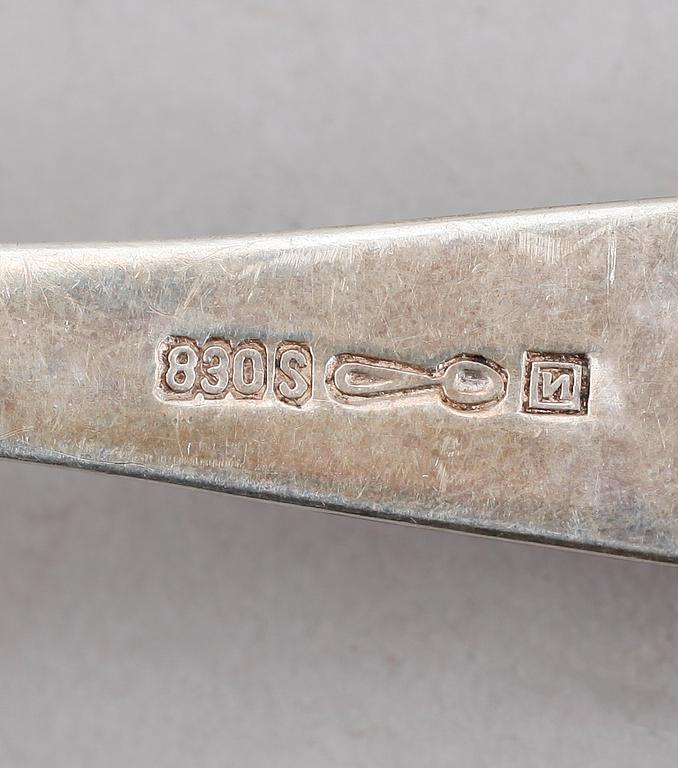 BESTICK, 45 delar, silver, Norge, 1960/70-tal. Vikt ca 1090 gram.