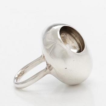 Georg Jensen, ring, "Cave", silver, designed by Jacqueline Rabun, circa 2000.