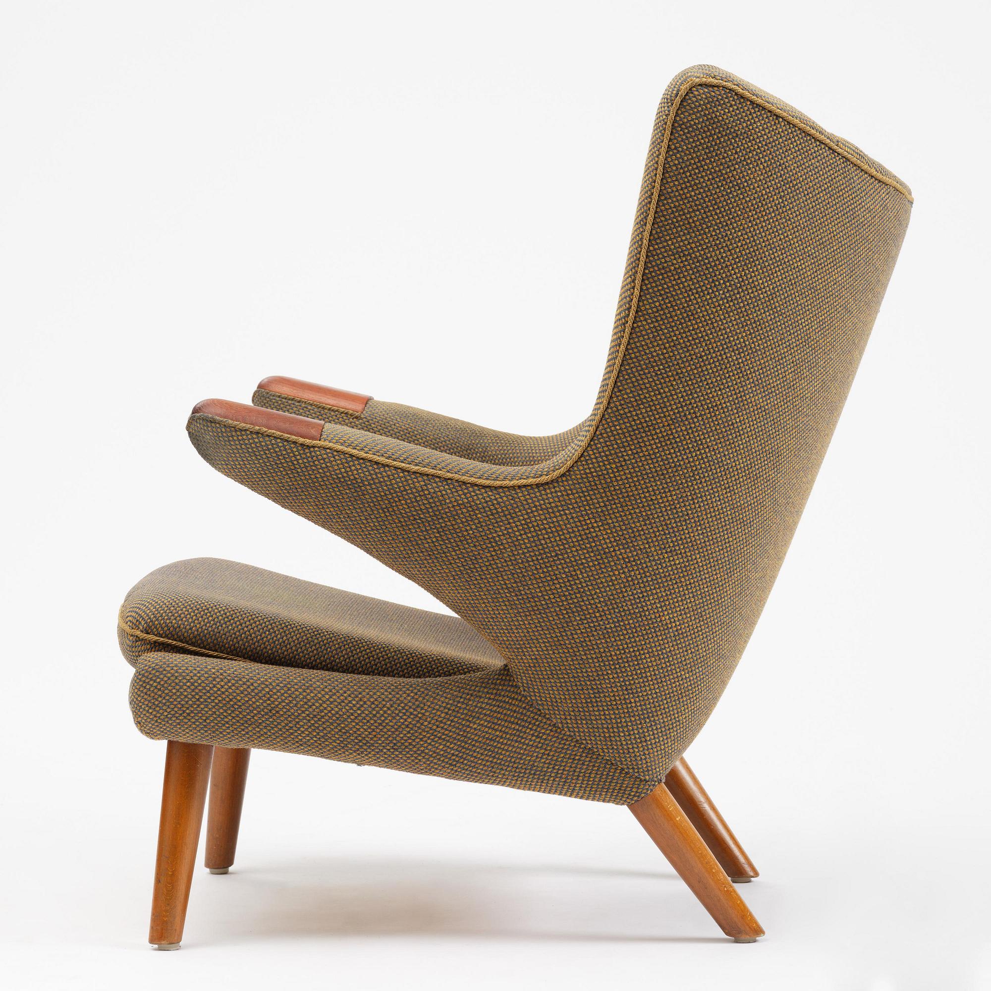 Hans J. Wegner, fåtölj, "Bamse", AP-stolen, Danmark, 1950-60-tal.