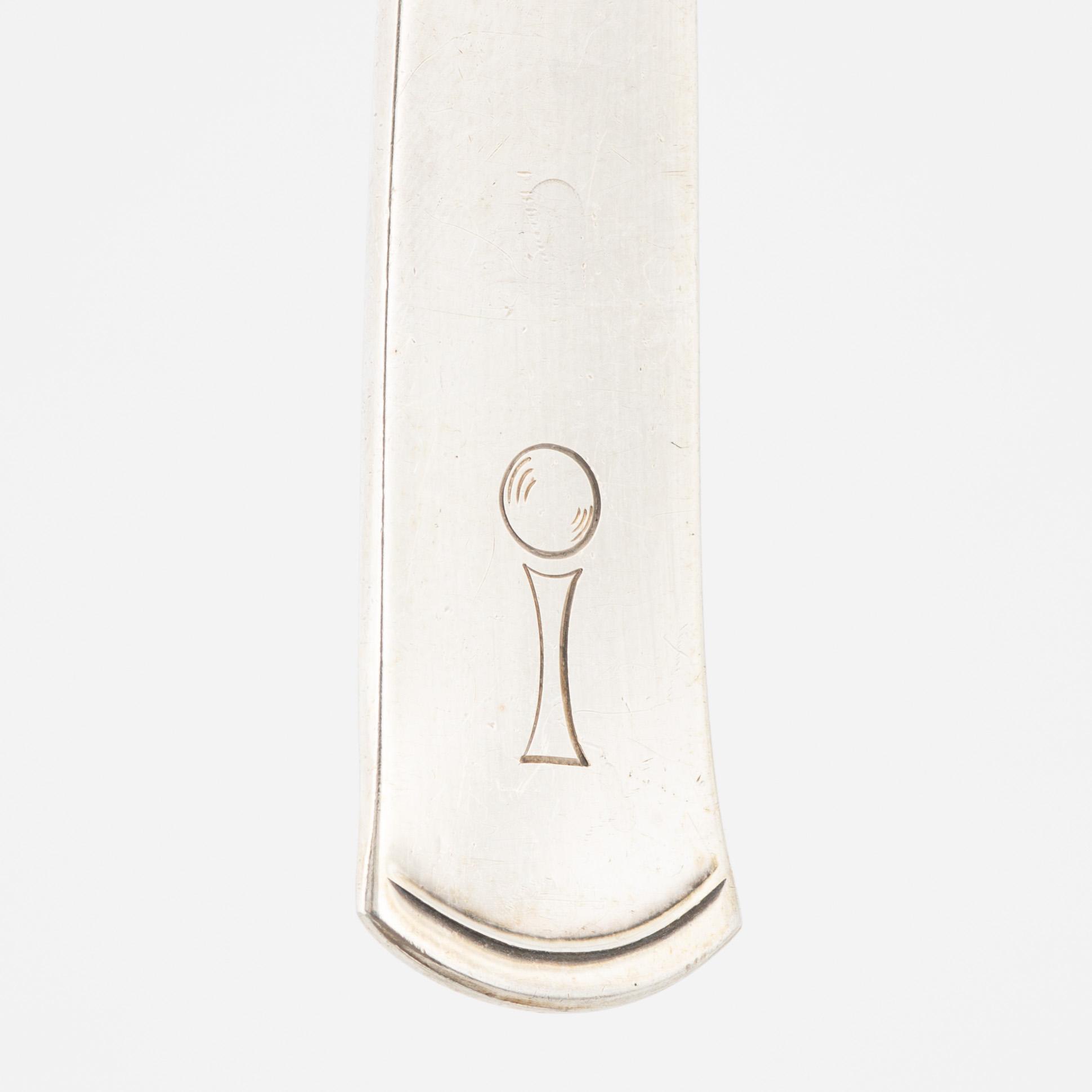 Jacob Ängman, a 152-piece silver flatwear set, 'Rosenholm', GAB, Sweden, 1944-75.