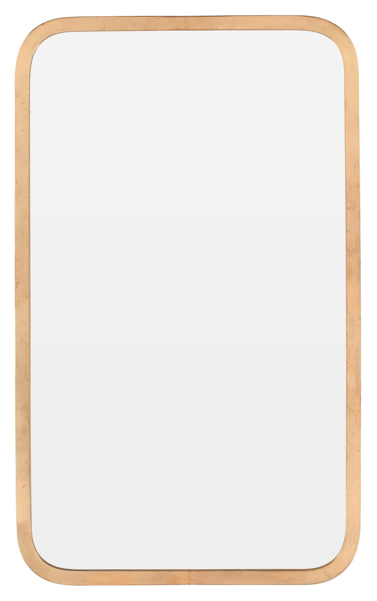 A brass mirror, possibly Josef Frank for Svenskt Tenn.