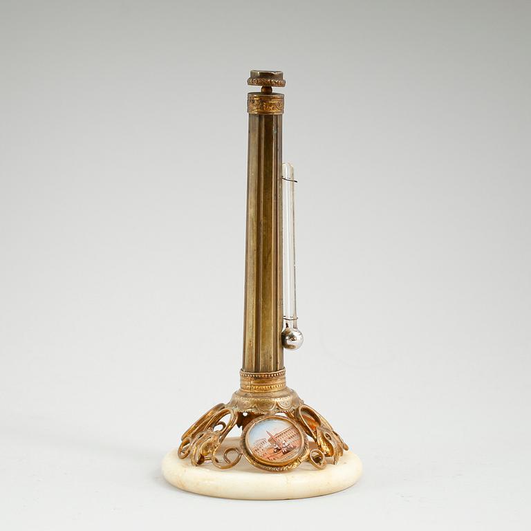 TERMOMETER/KOMPASS, Frankrike, sekelskiftet 1900.