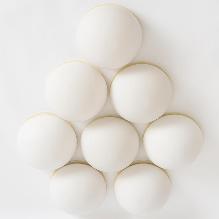 Eight ceiling lights, Zero, end of the 20th century.