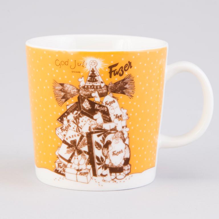MOOMIN-MUG, porcelain, 'Fazer Café', Moomin Characters, Arabia 2004, numbered 304/400.