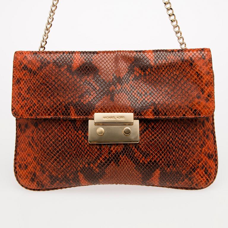 Michael Kors Python Print Leather Bag.