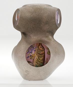 A Per B Sundberg 'Fabula' glass vase, Orrefors Limited Gallery 2004.