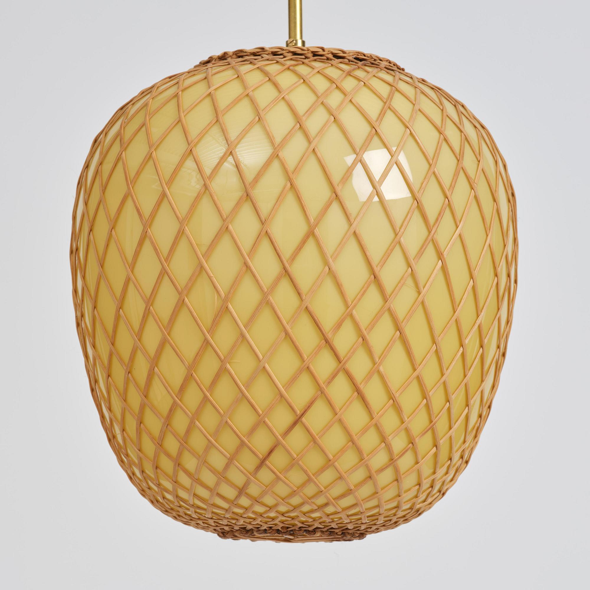Swedish Modern, a pair of ceiling lamps, 1940s.