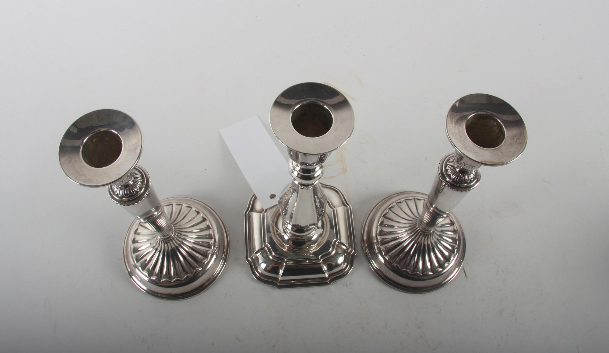 LJUSSTAKAR, 2+1 st, silver, CESON 1974-78.