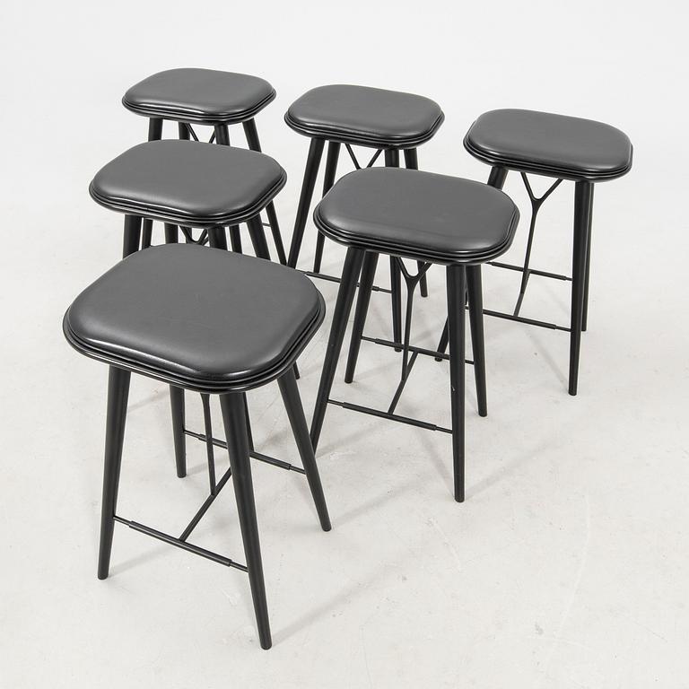 Space bar stools, 6 pcs "Spine" Fredericia 2019 Denmark.