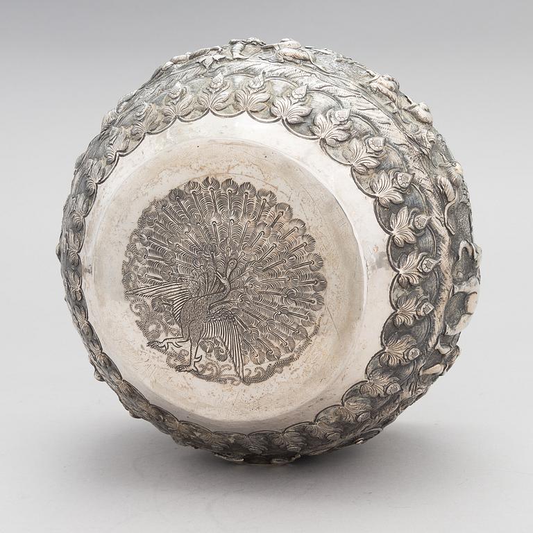 An early 20th-century silver bowl from Sri Lanka/ India.