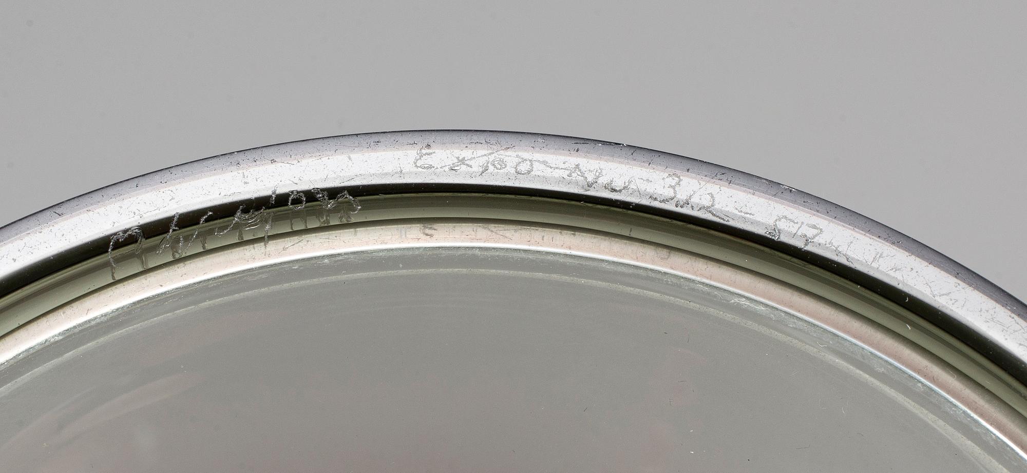 Nils Landberg, a set of three "Tulip" glass vases, Orrefors Expo.