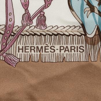 Hermès, scarf, "Caparaçons de la France et de l'Inde".