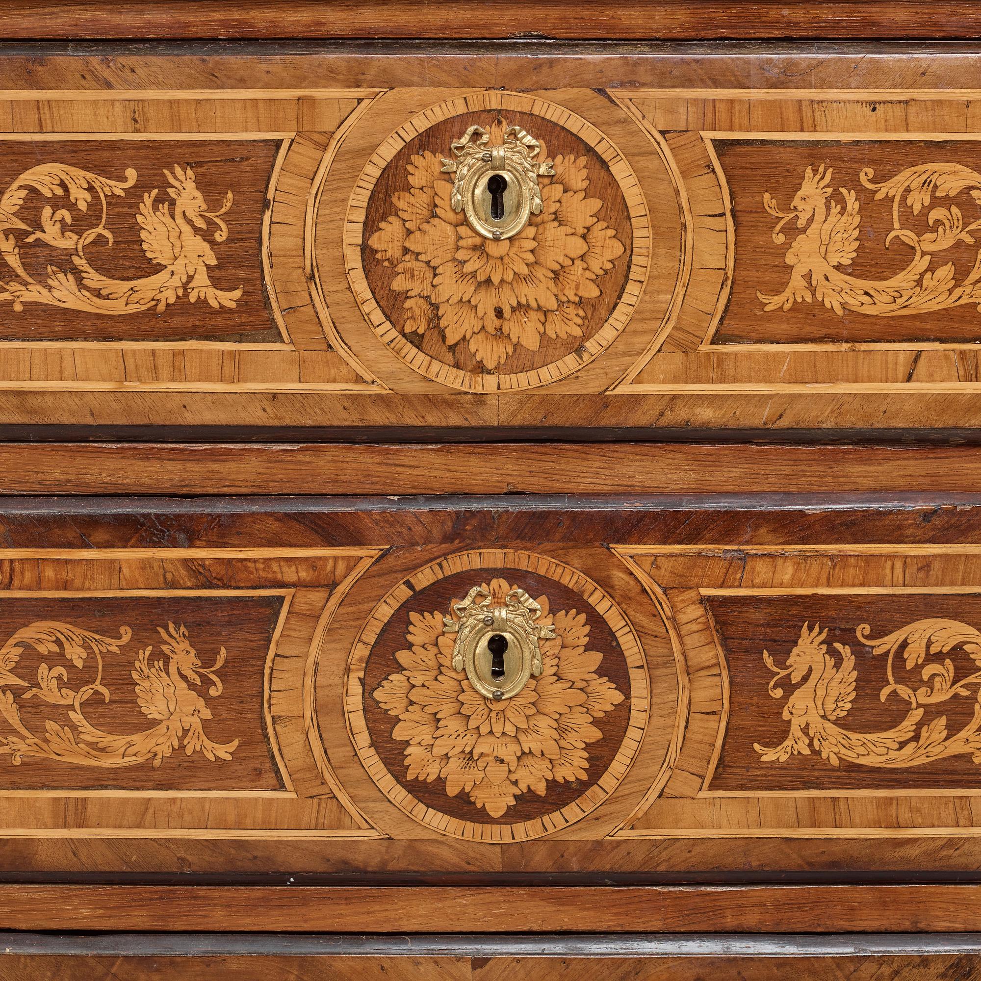 A Italian late 18th century commode.