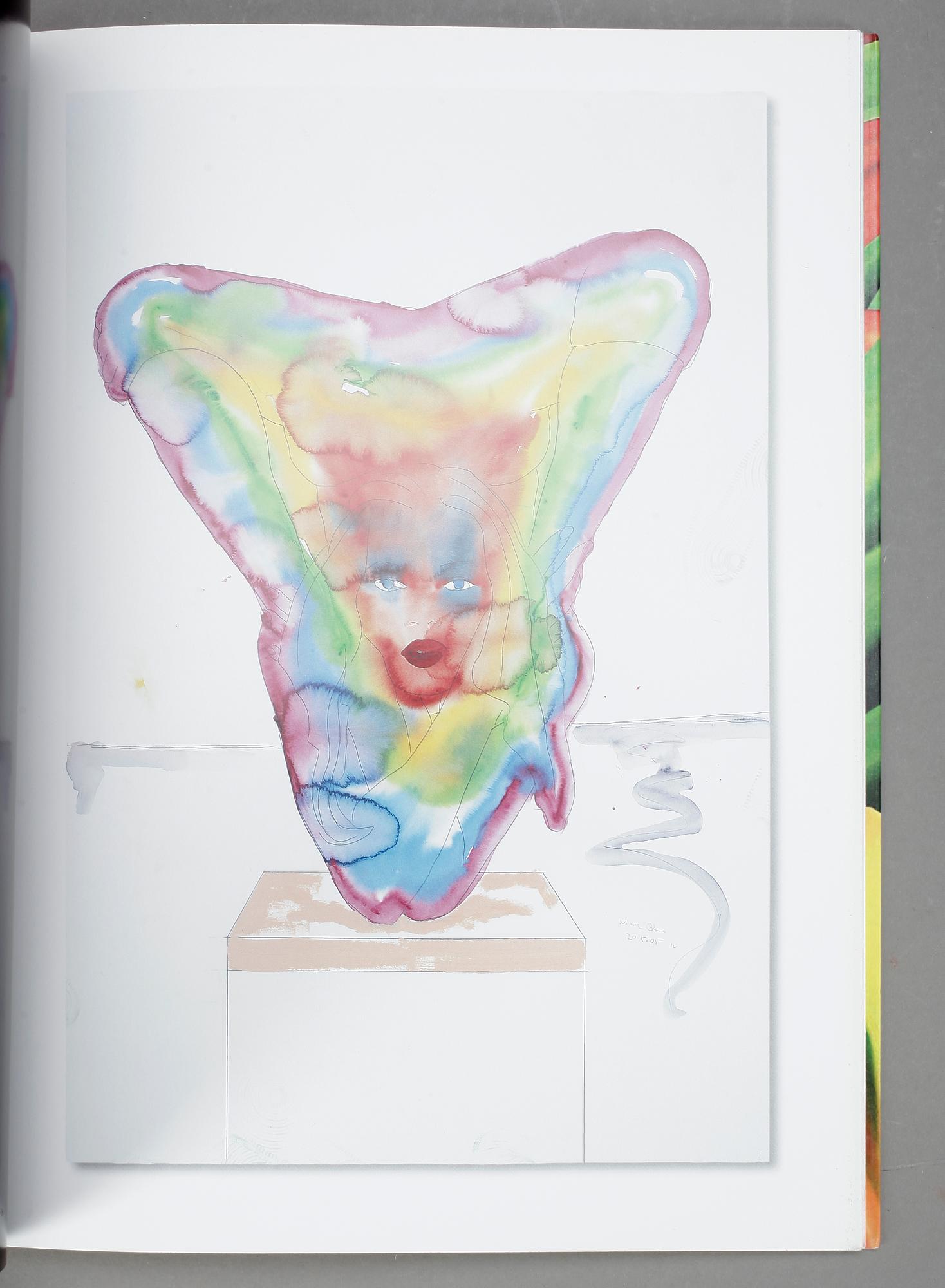 MARC QUINN, bok, signerad och daterad 2008. Galerie Hopkins.