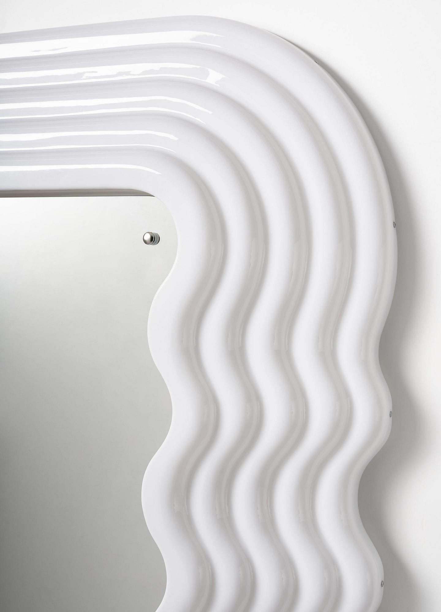 Ettore Sottsass, an "Ultrafragola" mirror, Poltronova, Italy, 21st century.