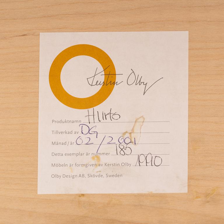 Kerstin Olby, bedside tables, a pair, "Klaq", Olby Design.