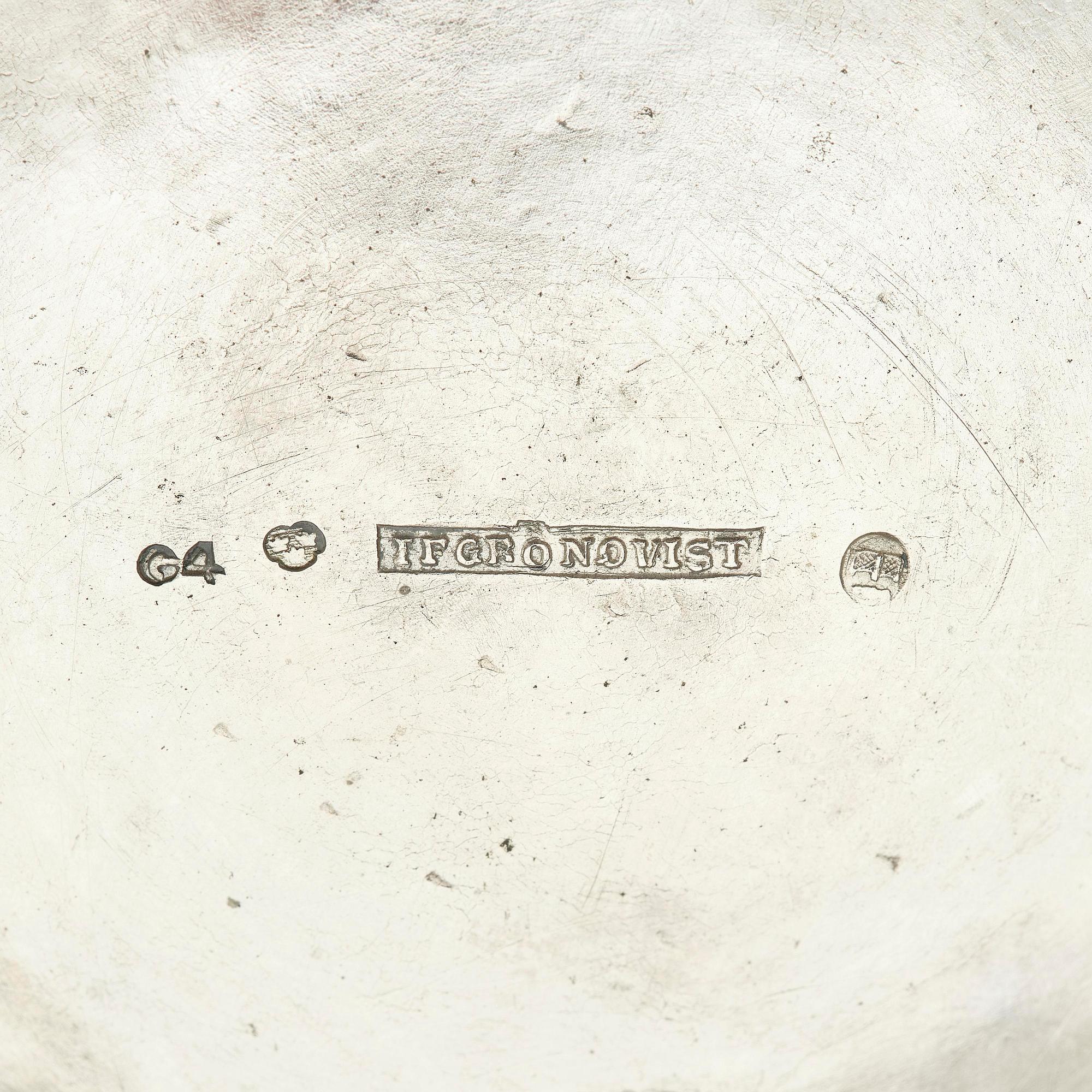 A Swedish 19th century parcel-gilt silver beaker, mark of Johan Ferdinand Grönqvist, Östhammar 1837.