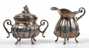 PARTI SILVER, ca 40 delar, 1900-tal. Vikt 745 gr.