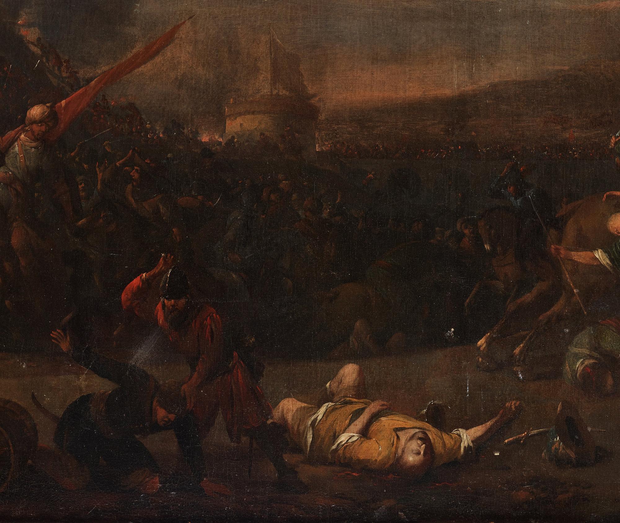 Johannes Lingelbach, Bataljscen mellan kristna och ottomaner.