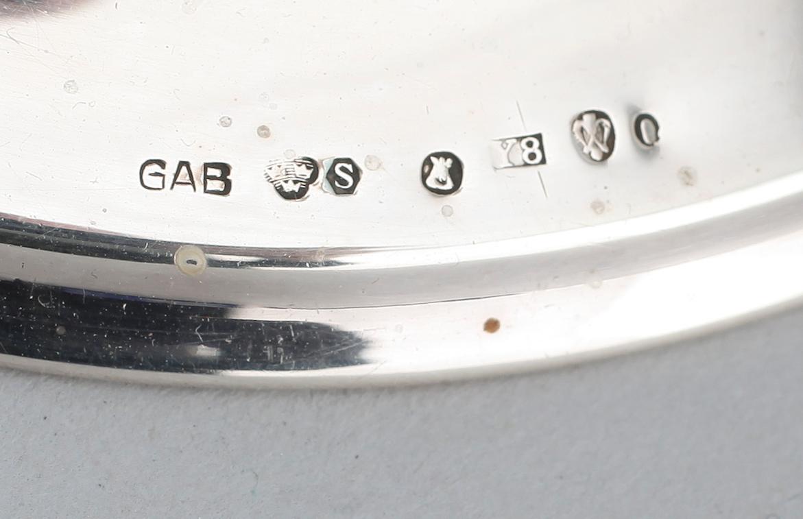 LJUSSTAKAR, 1 par, silver, GAB, Stockholm 1949. Vikt ca 400 g.