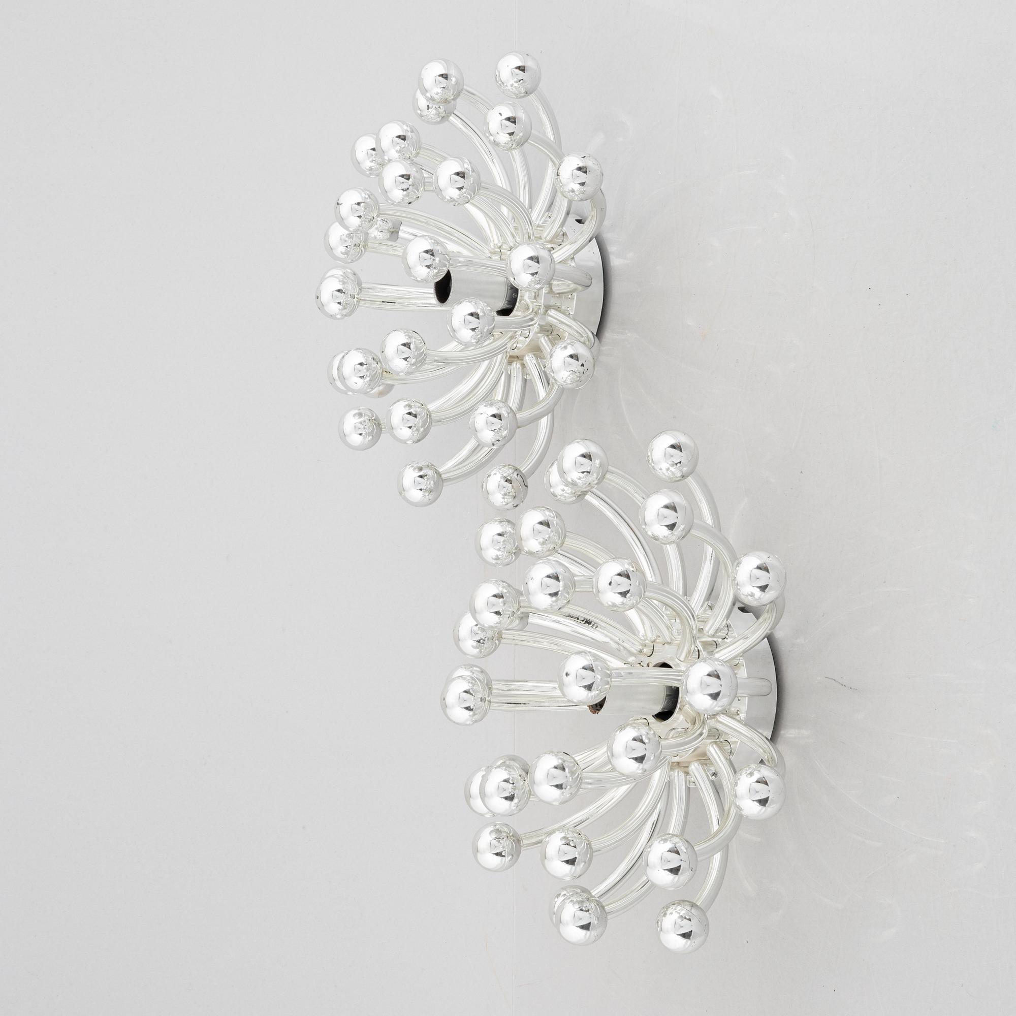 Two wall lamps "Pistillino", Studio Tetrarch, Valenti, Italy.