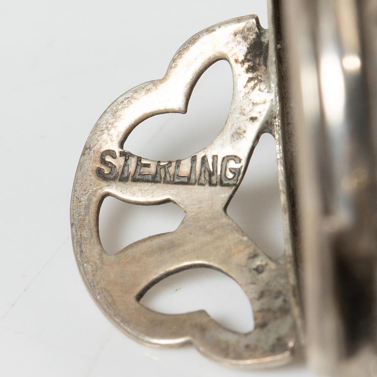 A group of salts and miniatures, part Japanese and Chinese, part silver, around 1900.