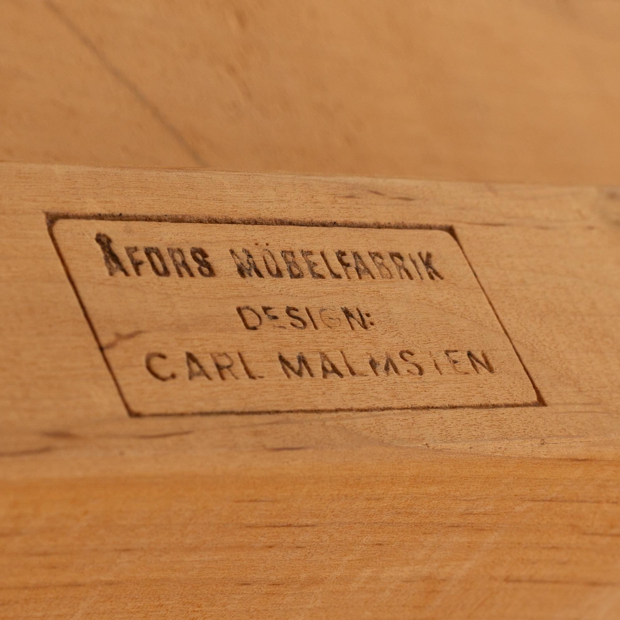 Carl Malmsten, dining table, "Calmare key", Åfors furniture factory.