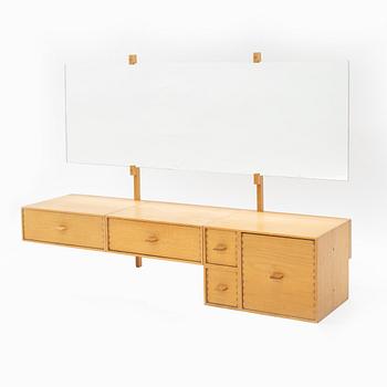 An oak dressing table with mirror, Luxus, Vittsjö.