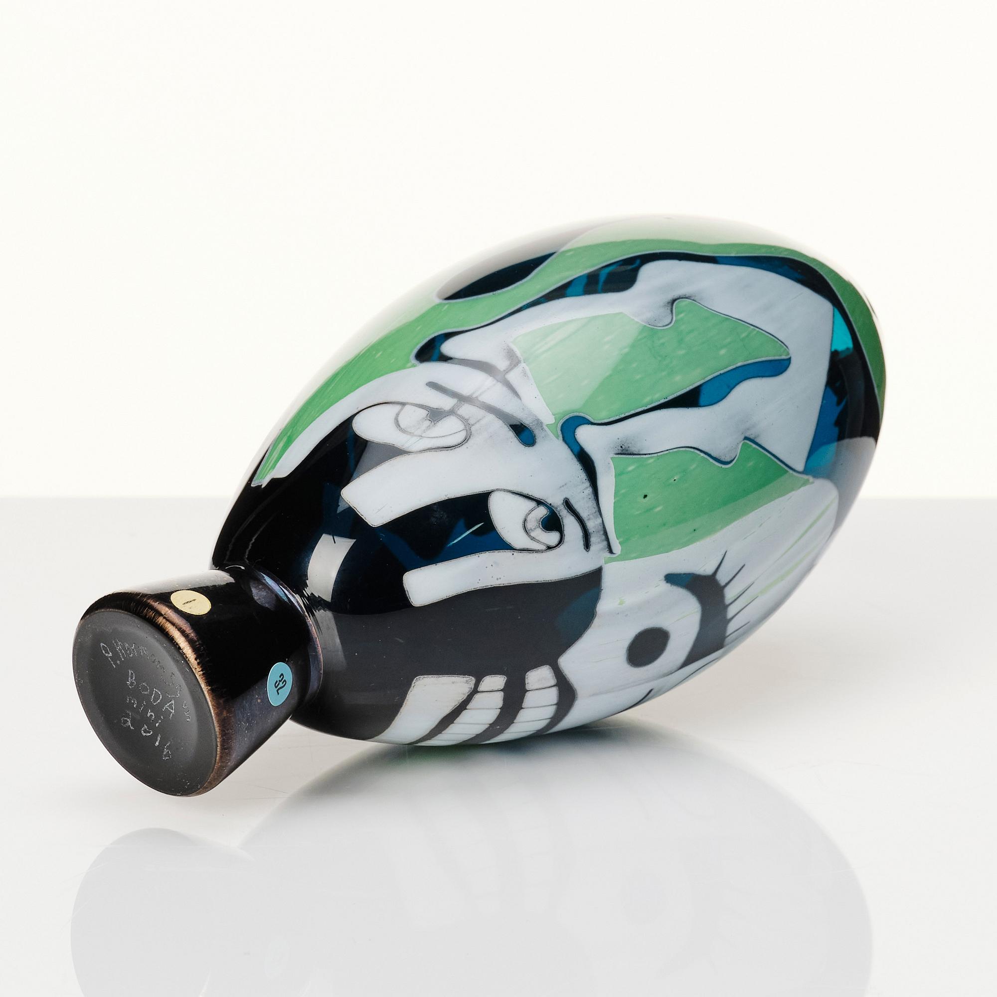 Peter Hermansson, a 'graal' glass vase 'Such a scream', Boda, Sweden 2016.