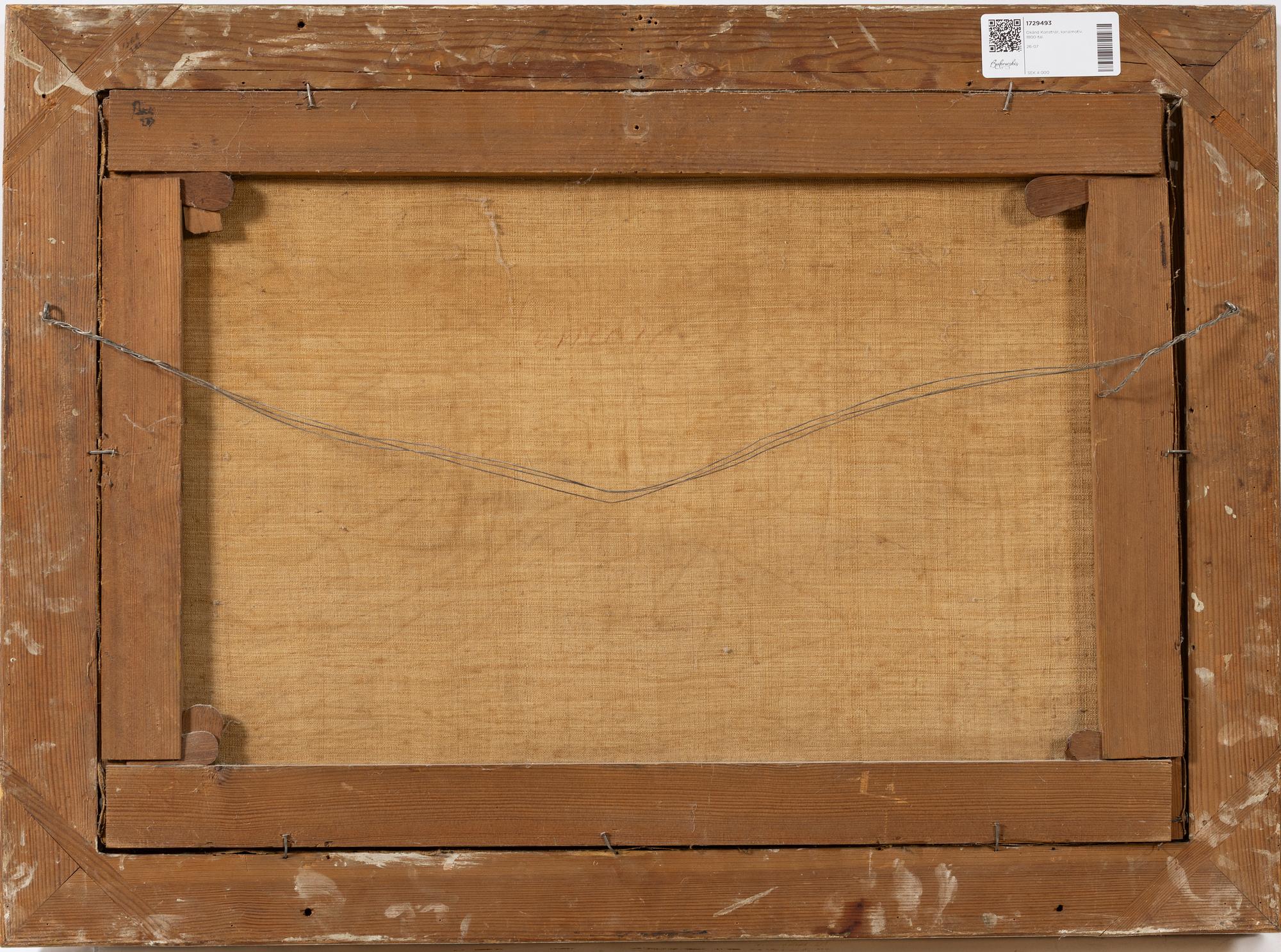 Unknown Artist, canal motif, 19th century.