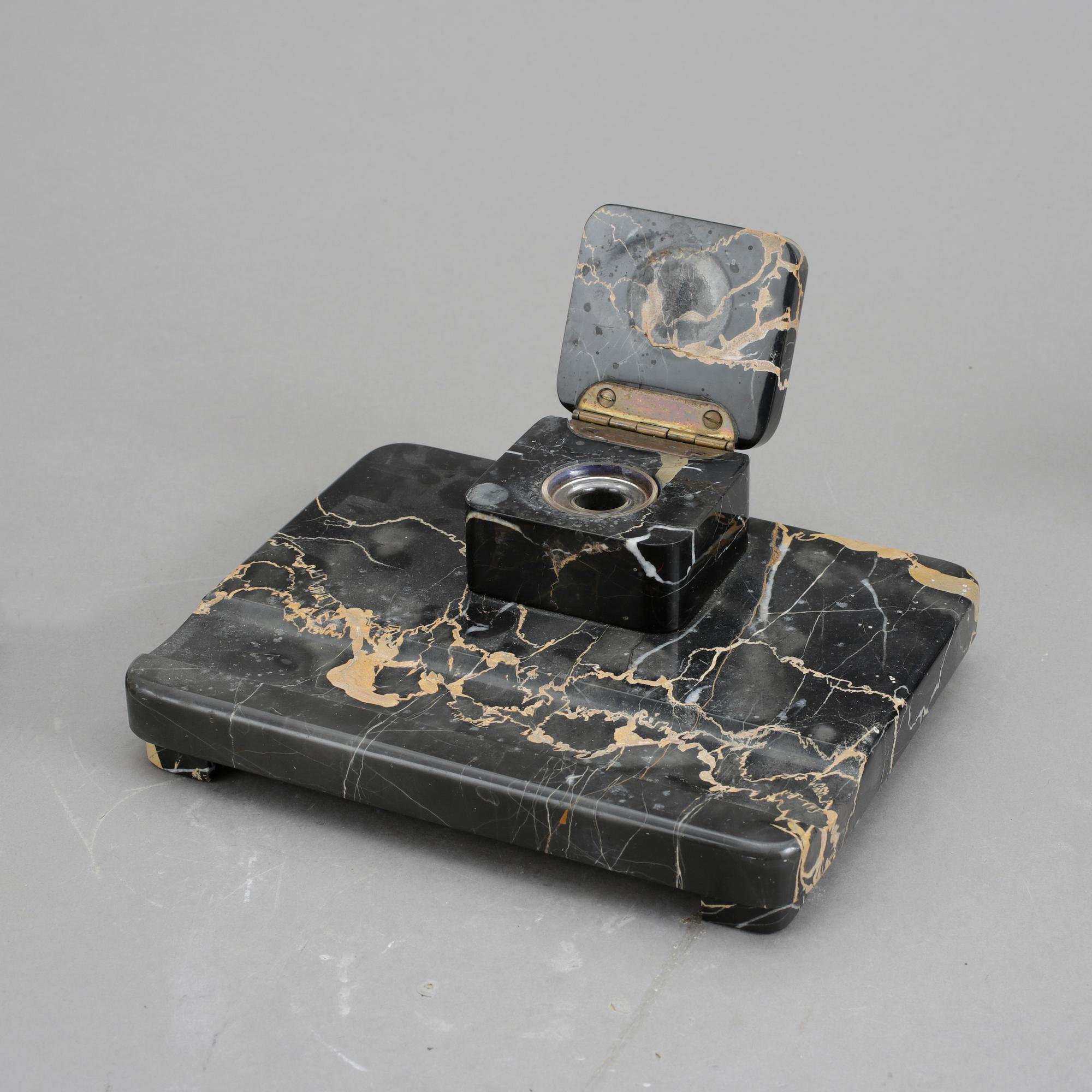 SKRIVSET, sten, 6 delar, 1930-tal.